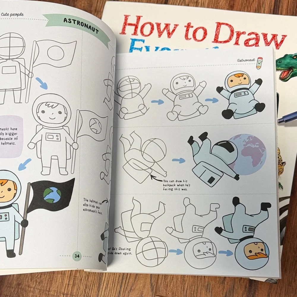 How to Draw Everything & How to Draw Cute Stuff — Set of 2 Drawing Books - Picture 6 of 7